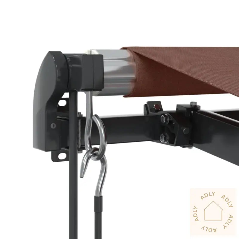 Automatisk Uttrekkbar Markise Med Led Brun 400X300 Cm