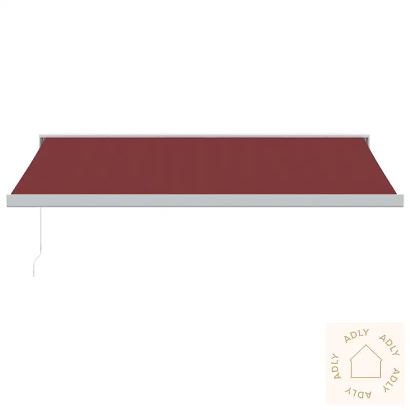 Manuell Uttrekkbar Markise Burgunder 400X300 Cm
