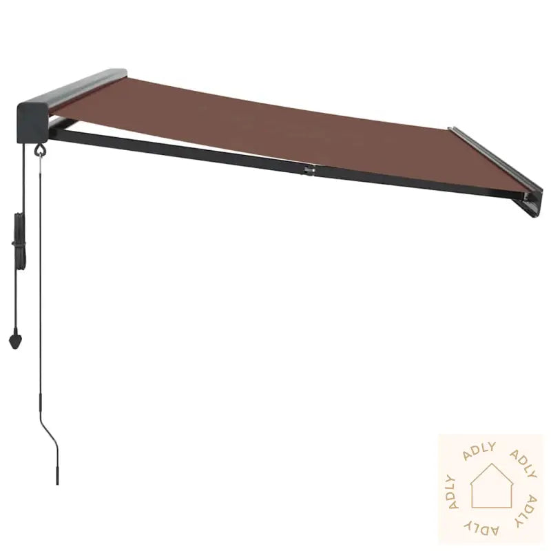 Automatisk Uttrekkbar Markise Brun 350X250 Cm
