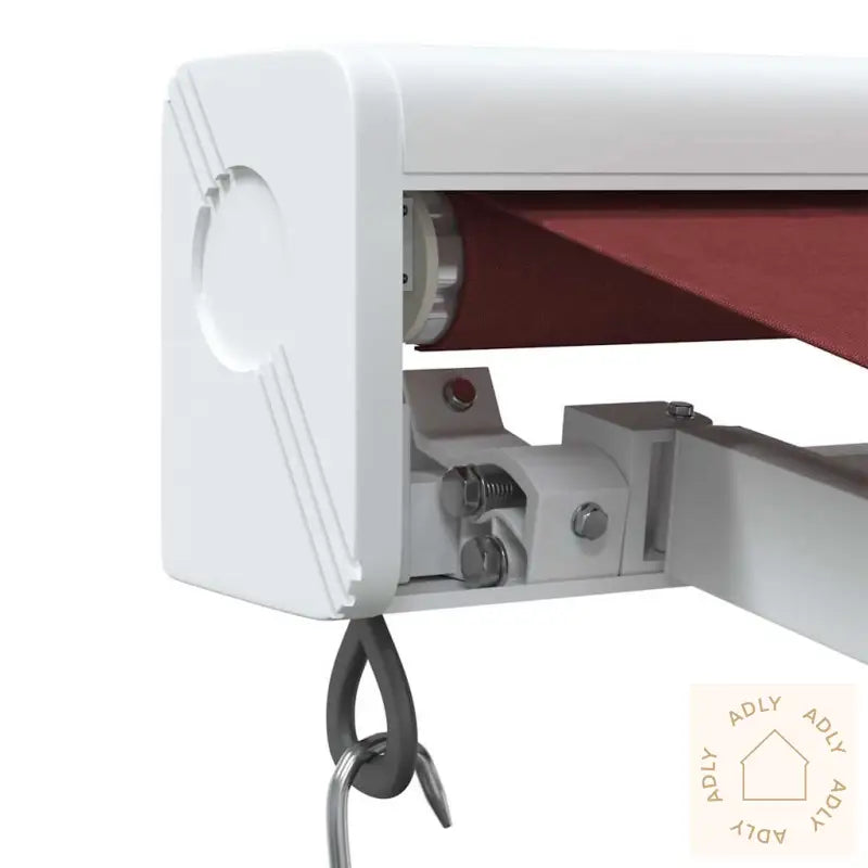 Manuell Uttrekkbar Markise Burgunder 400X300 Cm
