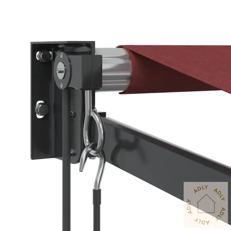 Automatisk Uttrekkbar Markise Burgunder 400X300 Cm