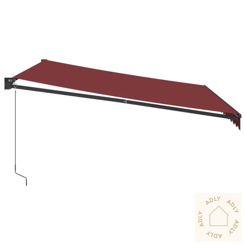 Manuell Uttrekkbar Markise Burgunder 400X300 Cm