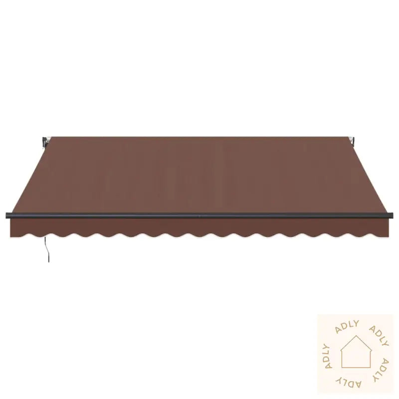 Automatisk Uttrekkbar Markise Med Led Brun 400X300 Cm