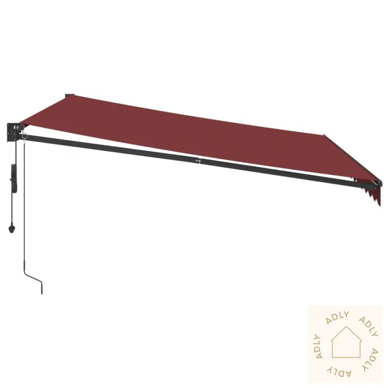 Automatisk Uttrekkbar Markise Burgunder 400X300 Cm