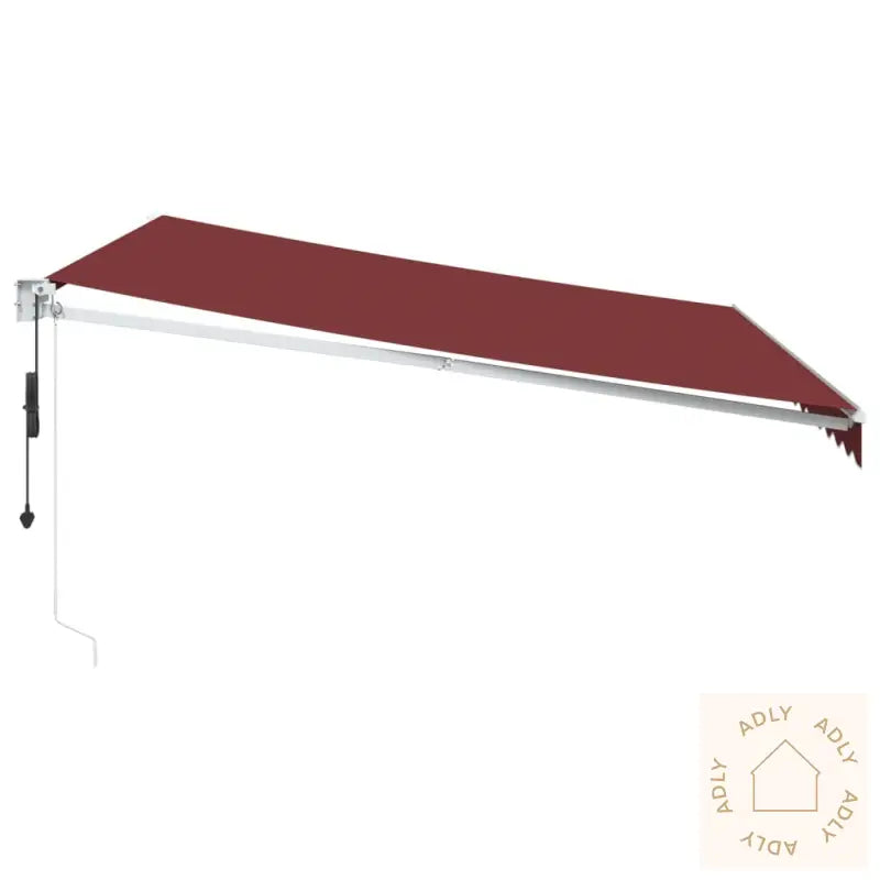 Automatisk Uttrekkbar Markise Burgunder 400X300 Cm