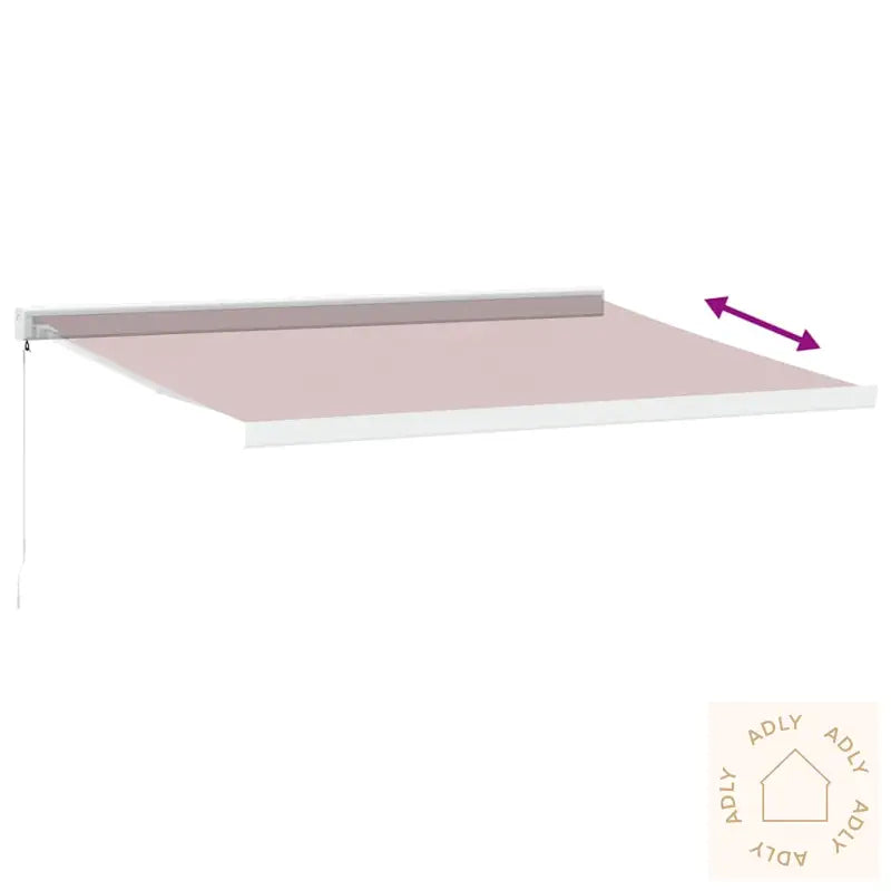 Manuell Uttrekkbar Markise Burgunder 400X300 Cm