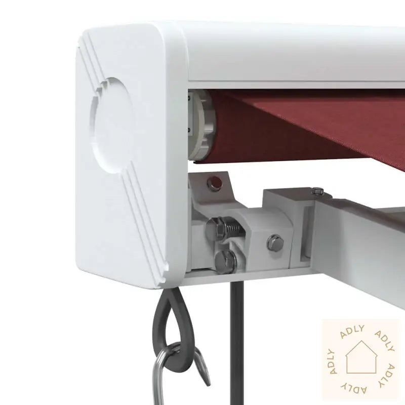 Automatisk Uttrekkbar Markise Med Led Burgunder 350X250 Cm