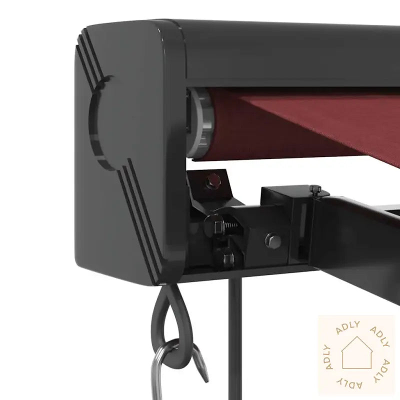 Automatisk Uttrekkbar Markise Med Led Burgunder 300X250 Cm
