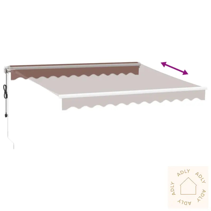 Automatisk Uttrekkbar Markise Burgunder 300X250 Cm