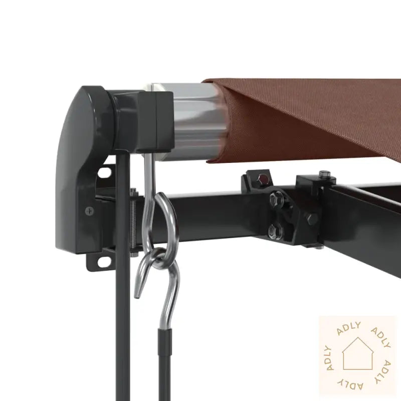 Automatisk Uttrekkbar Markise Med Led Brun 400X350 Cm