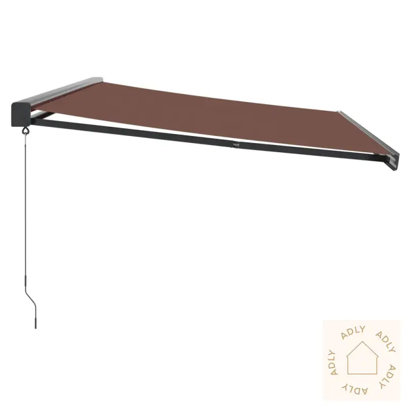 Manuell Uttrekkbar Markise Brun 500X300 Cm