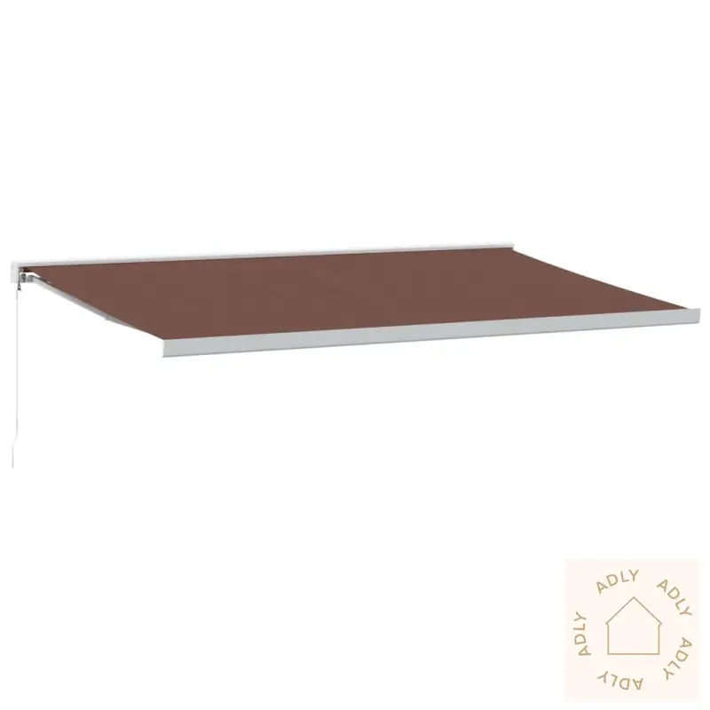 Manuell Uttrekkbar Markise Brun 500X300 Cm