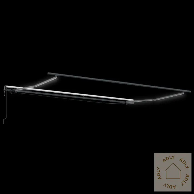 Automatisk Uttrekkbar Markise Med Led Burgunder 400X300 Cm