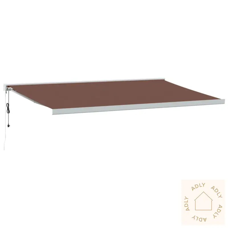 Automatisk Uttrekkbar Markise Brun 500X300 Cm