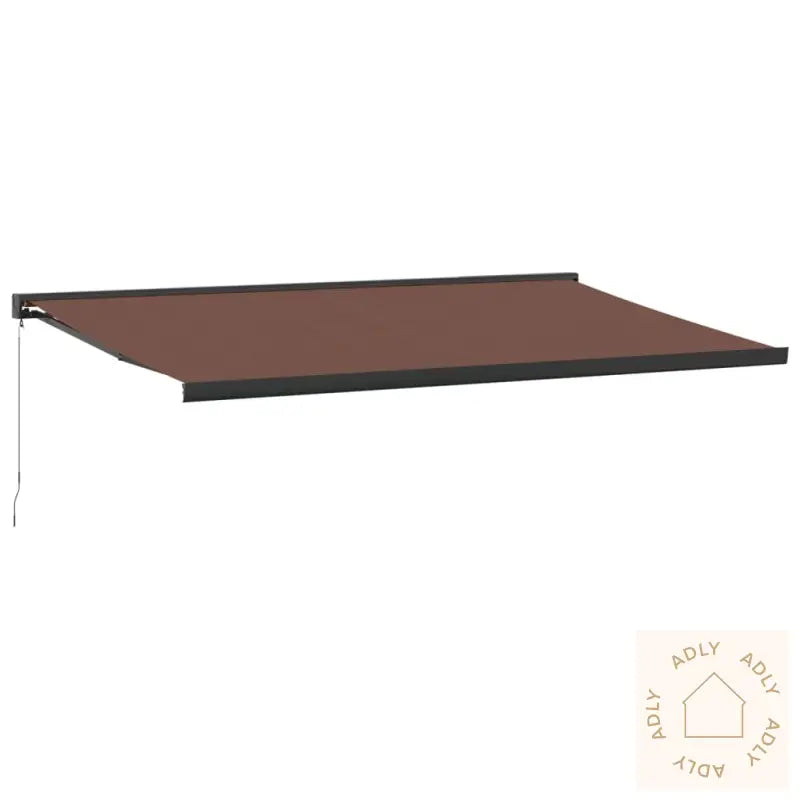 Manuell Uttrekkbar Markise Brun 500X300 Cm