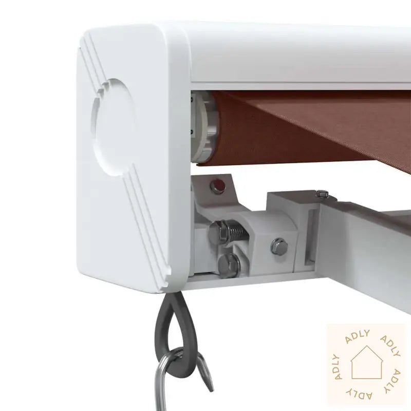 Manuell Uttrekkbar Markise Brun 350X250 Cm