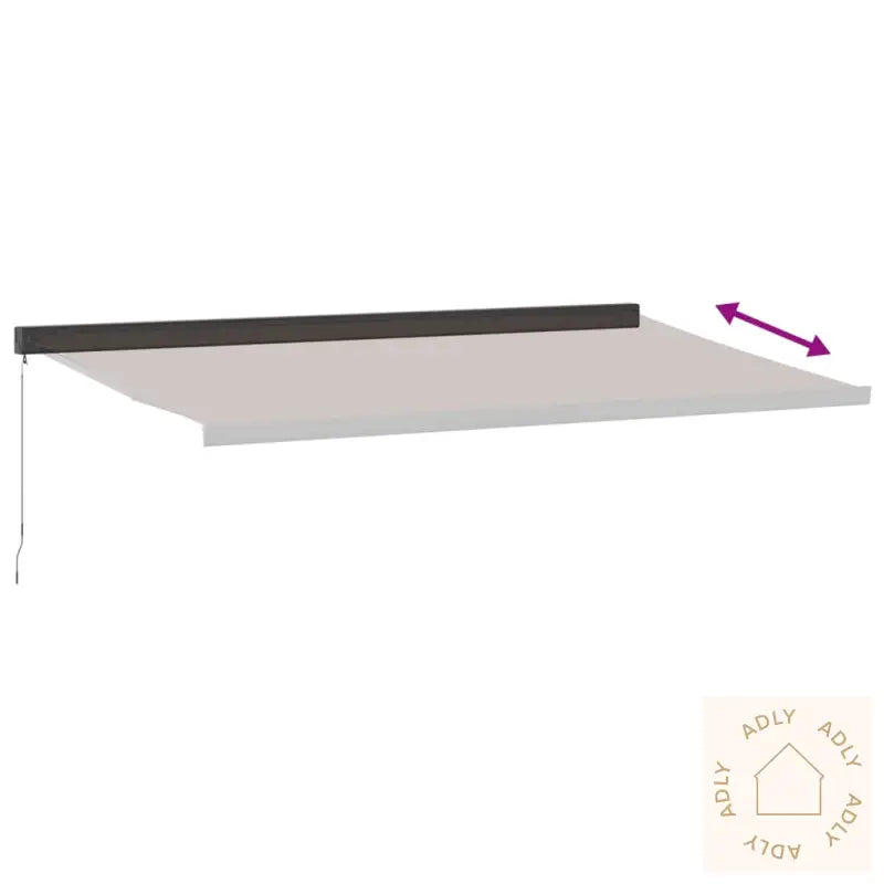 Manuell Uttrekkbar Markise Brun 500X300 Cm