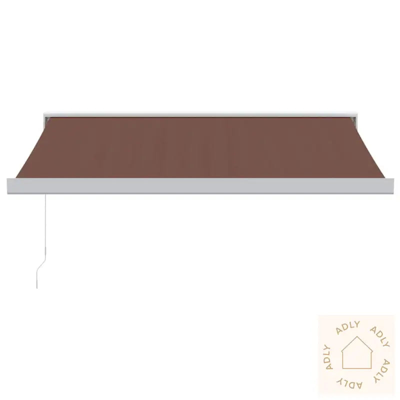 Manuell Uttrekkbar Markise Brun 350X250 Cm