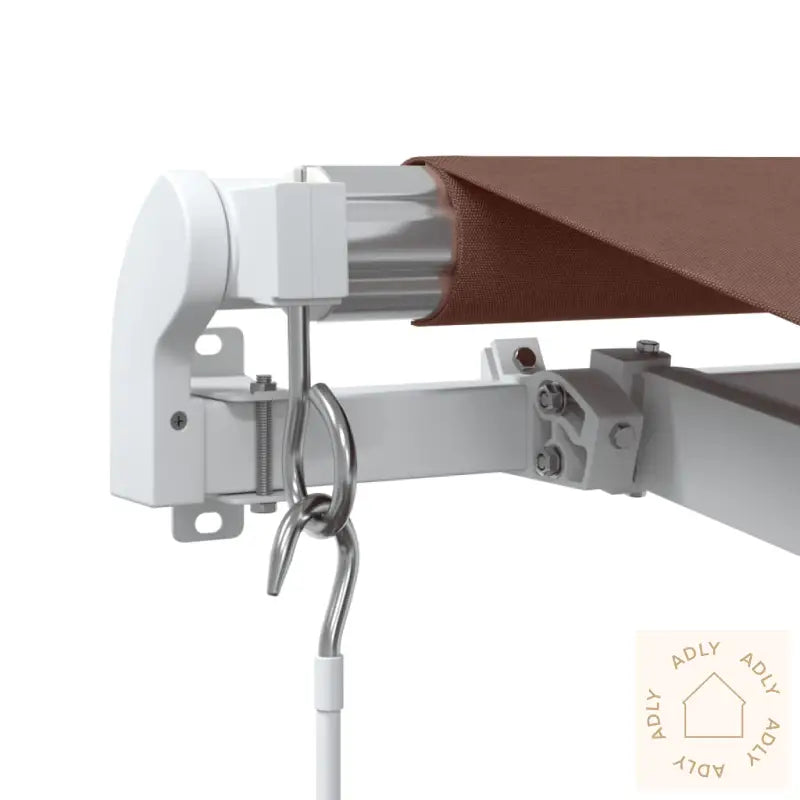 Manuell Uttrekkbar Markise Brun 400X350 Cm