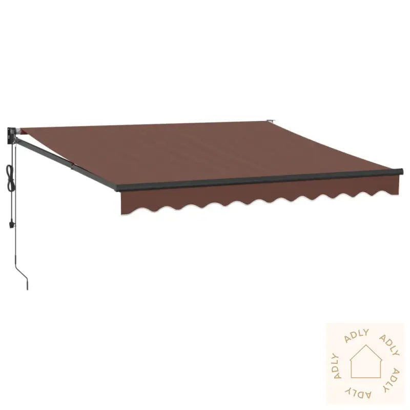 Automatisk Uttrekkbar Markise Burgunder 300X250 Cm