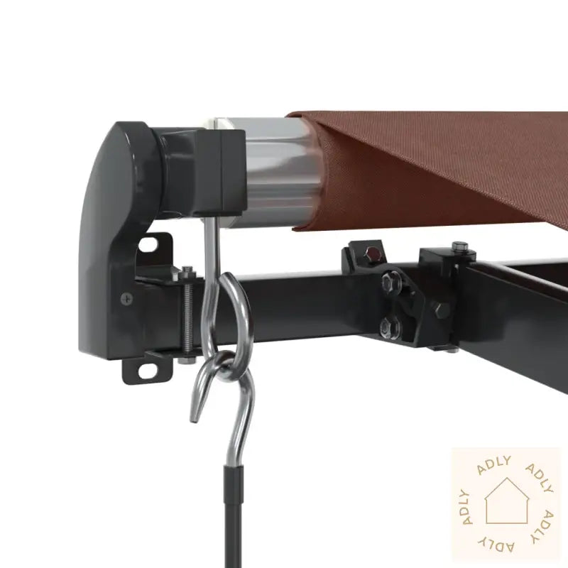 Manuell Uttrekkbar Markise Med Led Brun 500X300 Cm
