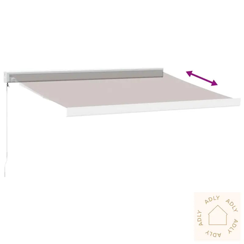 Manuell Uttrekkbar Markise Brun 350X250 Cm