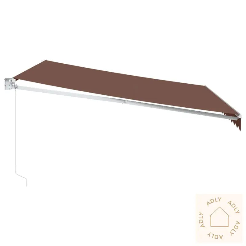 Manuell Uttrekkbar Markise Brun 400X300 Cm