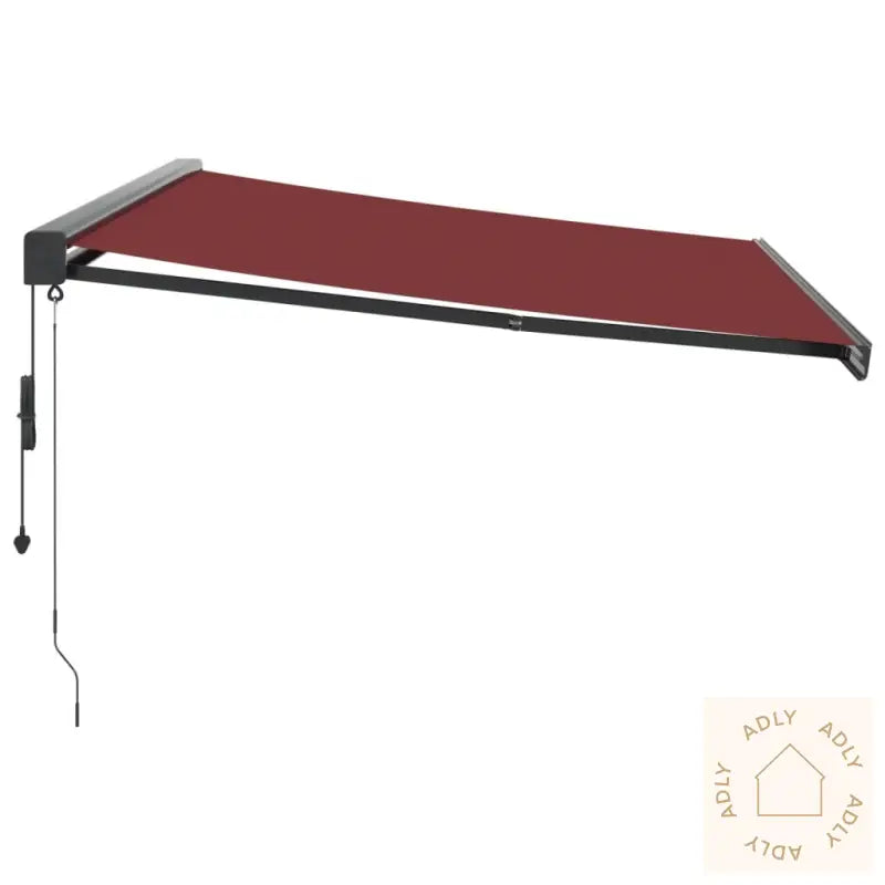 Automatisk Uttrekkbar Markise Burgunder 400X300 Cm