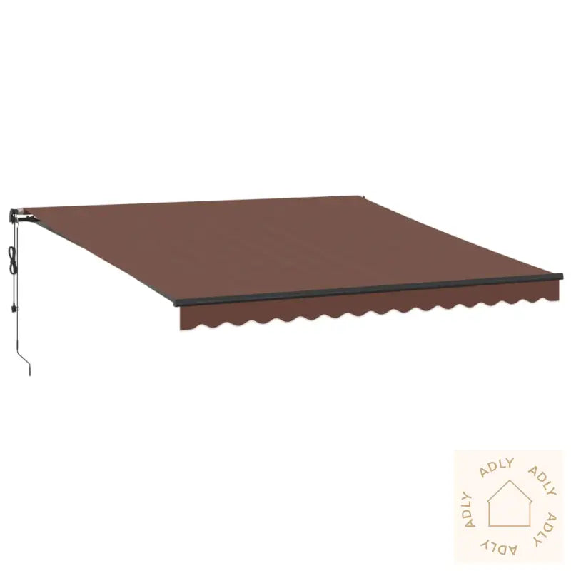 Automatisk Uttrekkbar Markise Brun 400X350 Cm