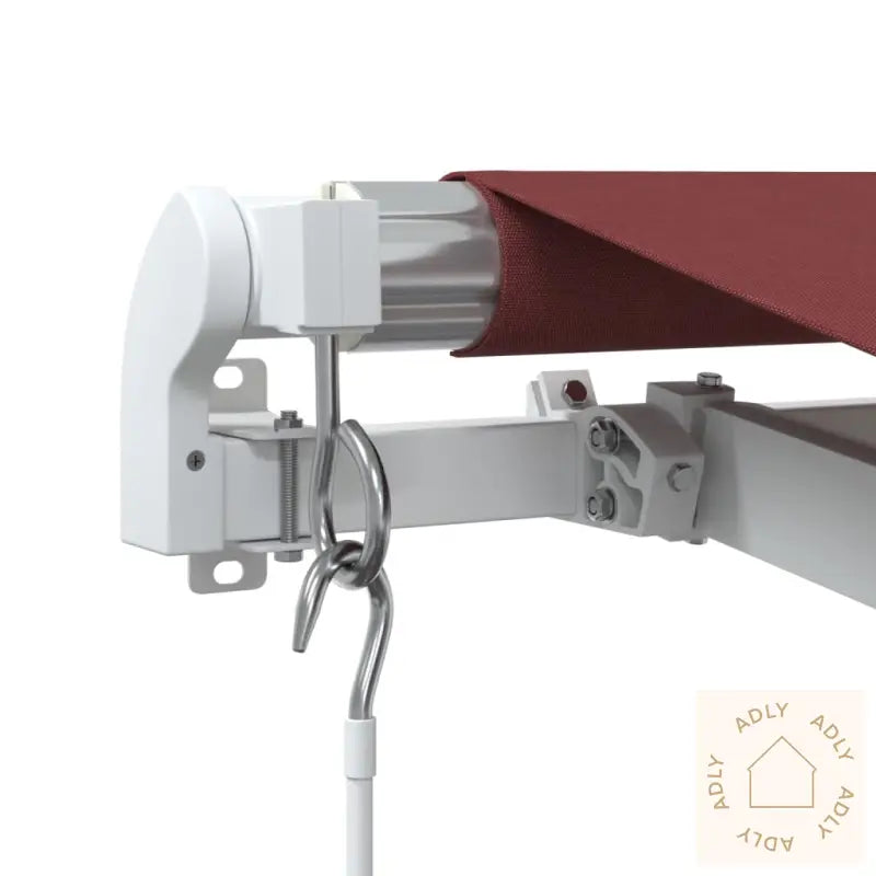 Manuell Uttrekkbar Markise Burgunder 450X350 Cm