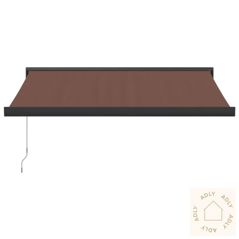 Manuell Uttrekkbar Markise Brun 300X250 Cm