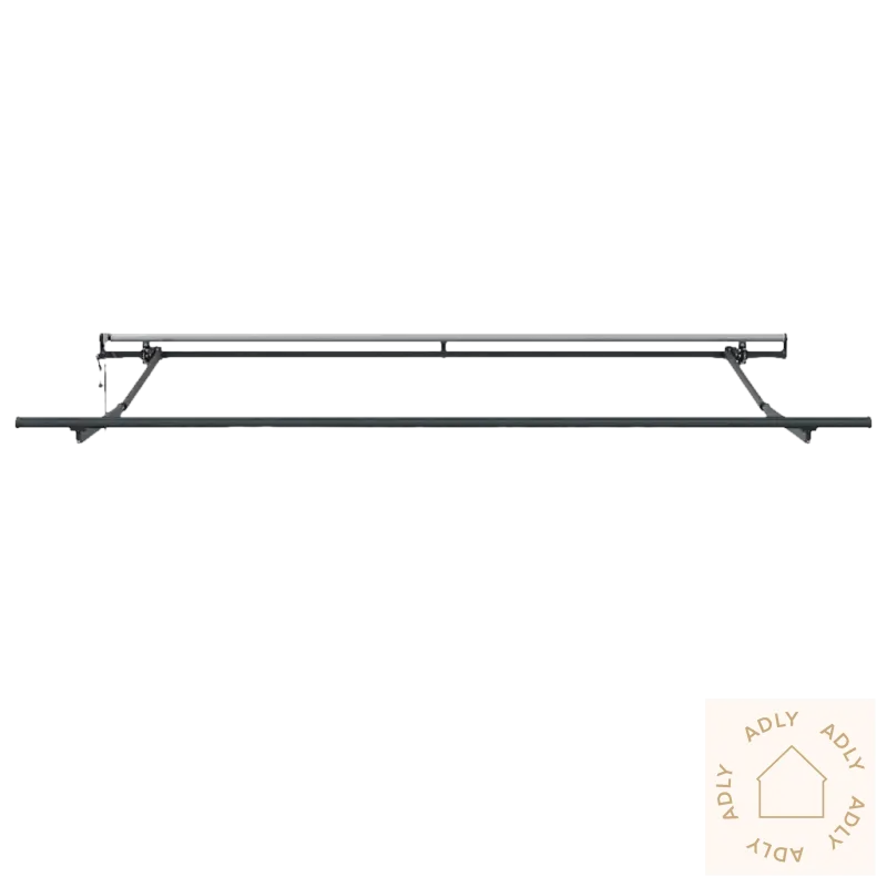 Overhead garage storage rack ved bruk av uttrekkbare markisen i pulverlakkert aluminium for hagemøbler