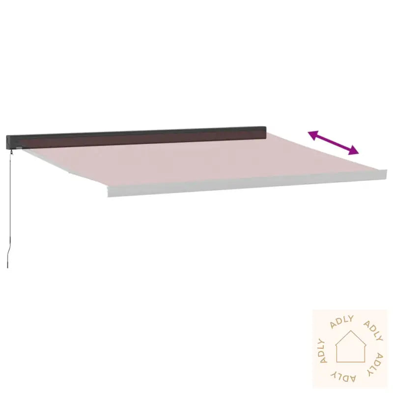 Manuell Uttrekkbar Markise Burgunder 400X300 Cm