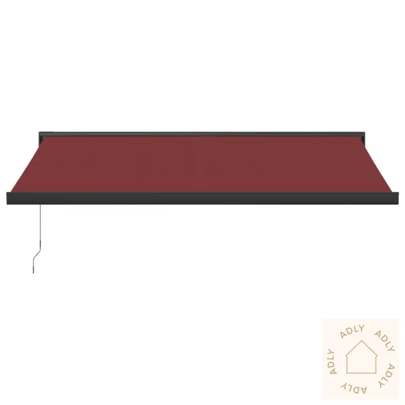 Manuell Uttrekkbar Markise Burgunder 400X300 Cm