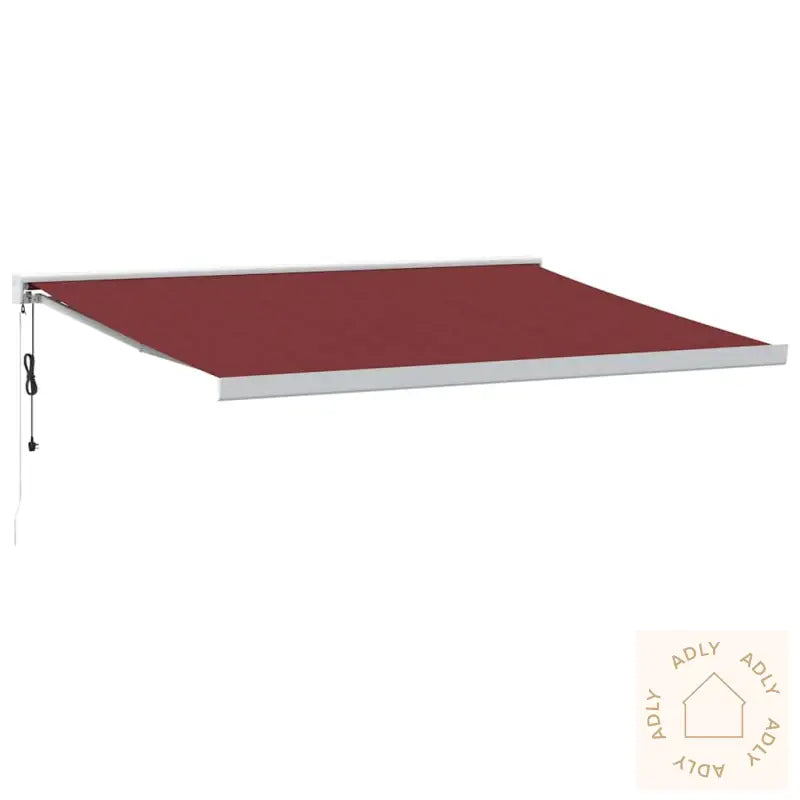 Automatisk Uttrekkbar Markise Burgunder 400X300 Cm