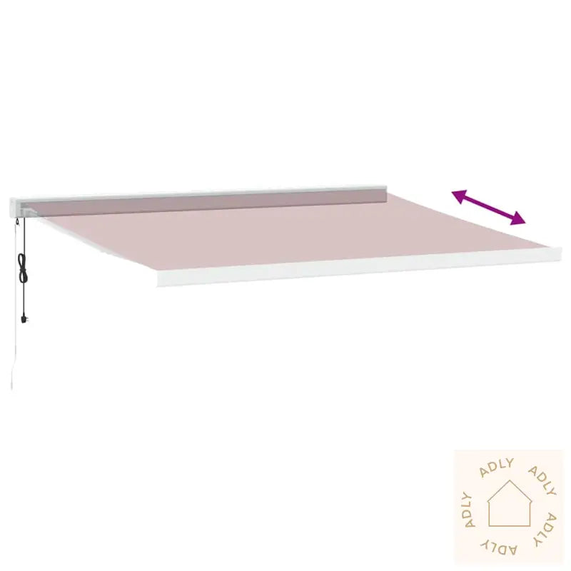Automatisk Uttrekkbar Markise Burgunder 400X300 Cm