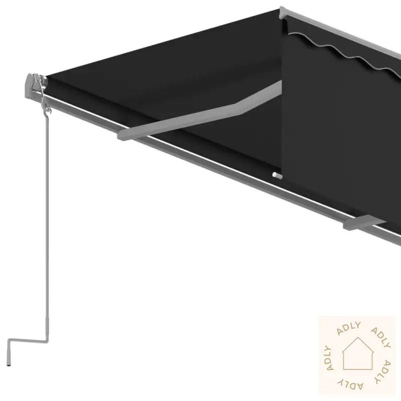 Automatisk Uttrekkbar Markise Med Rullegardin 4X3 M Antrasitt