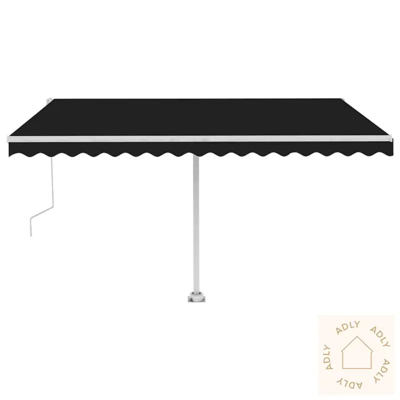 Frittstående Automatisk Markise 450X300 Cm Antrasitt