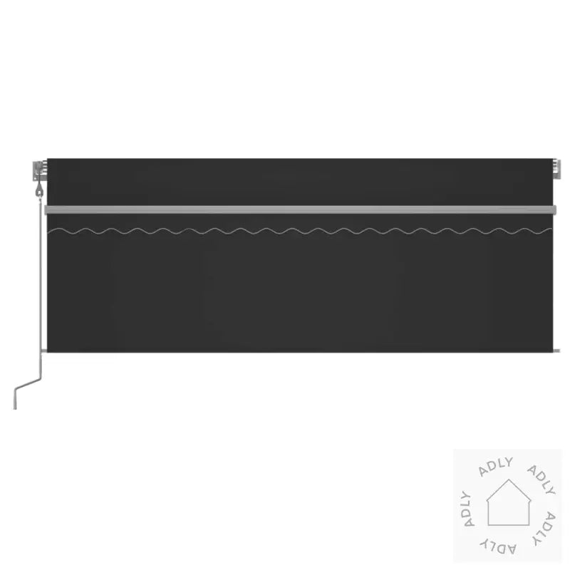 Automatisk Markise Rullegardin Led Vindsensor 4,5X3 M Antrasitt