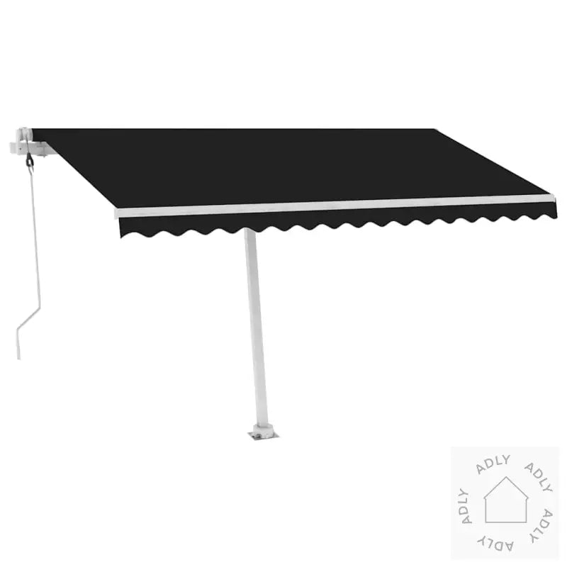 Automatisk Markise Med Vindsensor Og Led 450X300 Cm Antrasitt