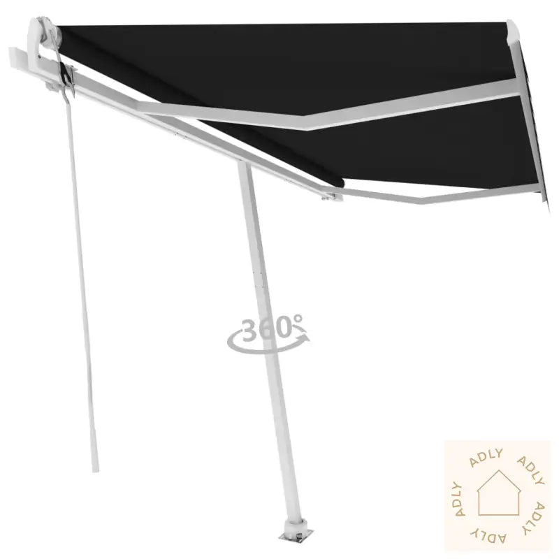 Frittstående Automatisk Markise 450X350 Cm Antrasitt