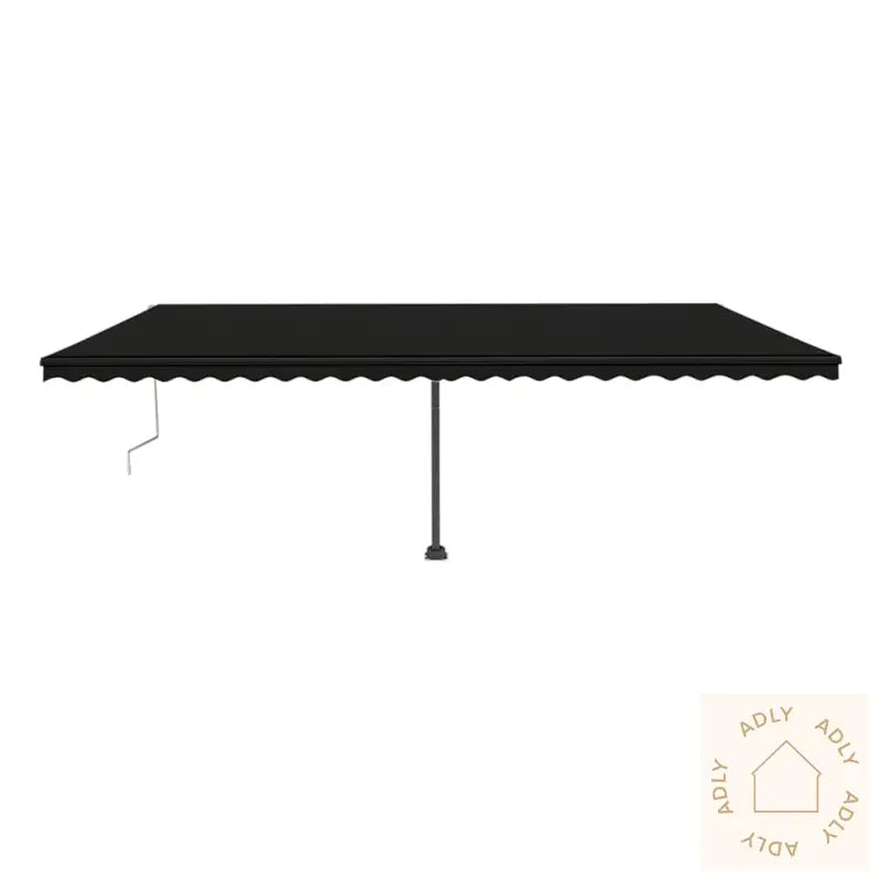 Automatisk Markise Med Vindsensor Og Led 600X350 Cm Antrasitt