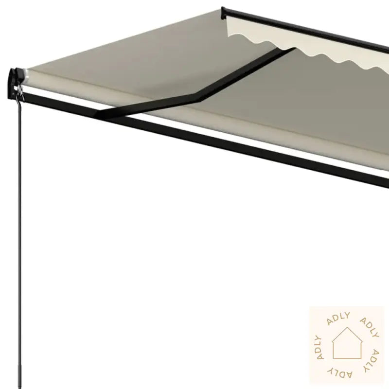 Automatisk Uttrekkbar Markise 350X250 Cm Kremhvit