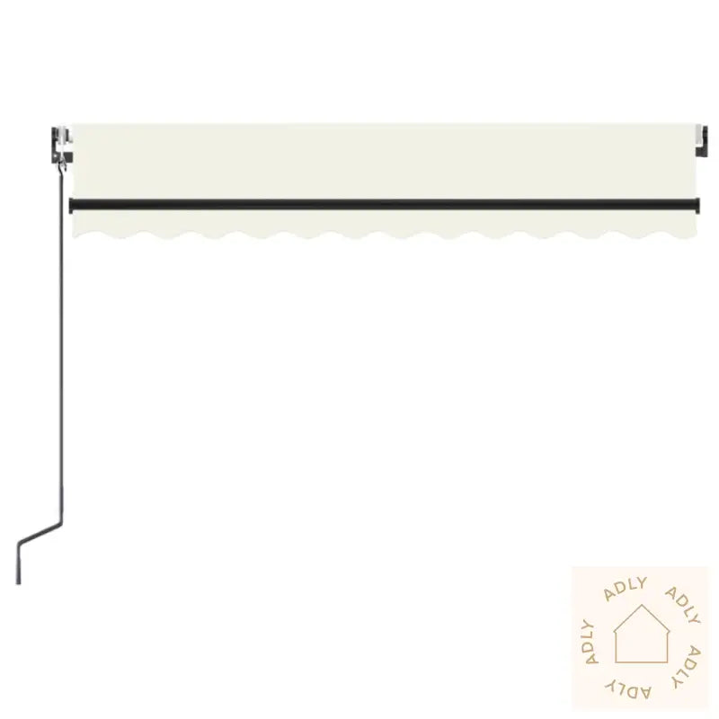 Automatisk Uttrekkbar Markise 350X250 Cm Kremhvit