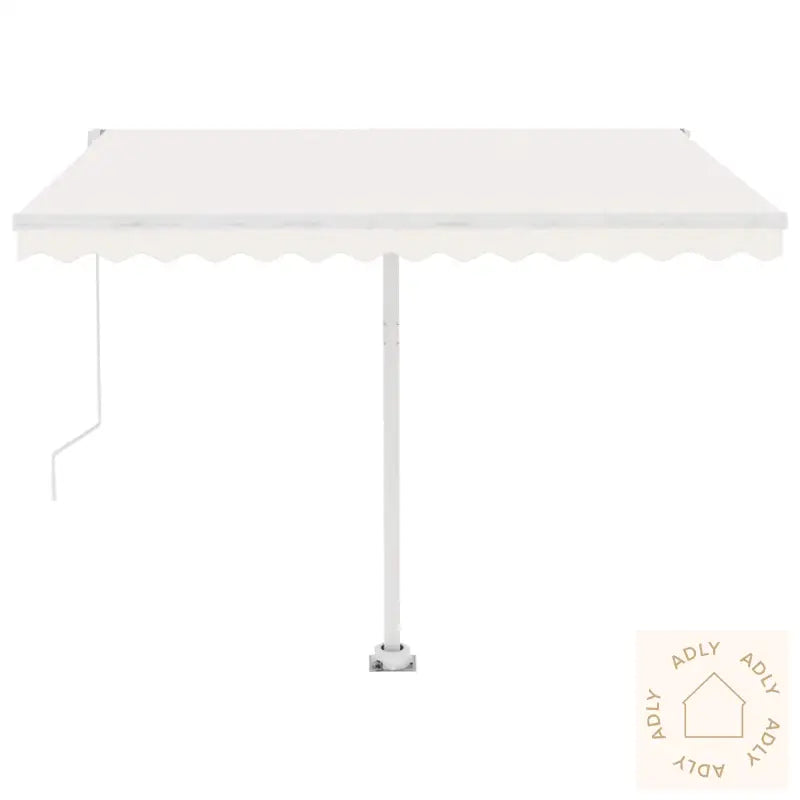 Frittstående Automatisk Markise 300X250 Cm Kremhvit