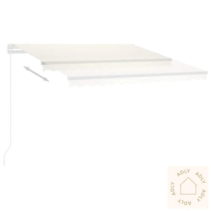 Frittstående Automatisk Markise 300X250 Cm Kremhvit