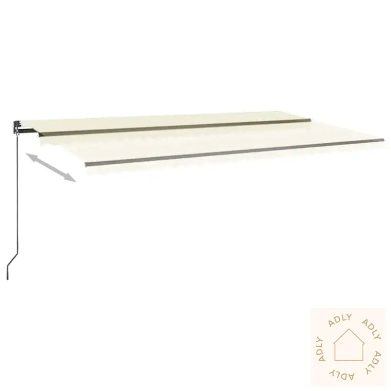 Frittstående Automatisk Markise 600X300 Cm Kremhvit