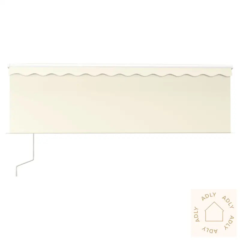 Automatisk Markise Rullegardin Vindsensor Led 4X3 M Kremhvit