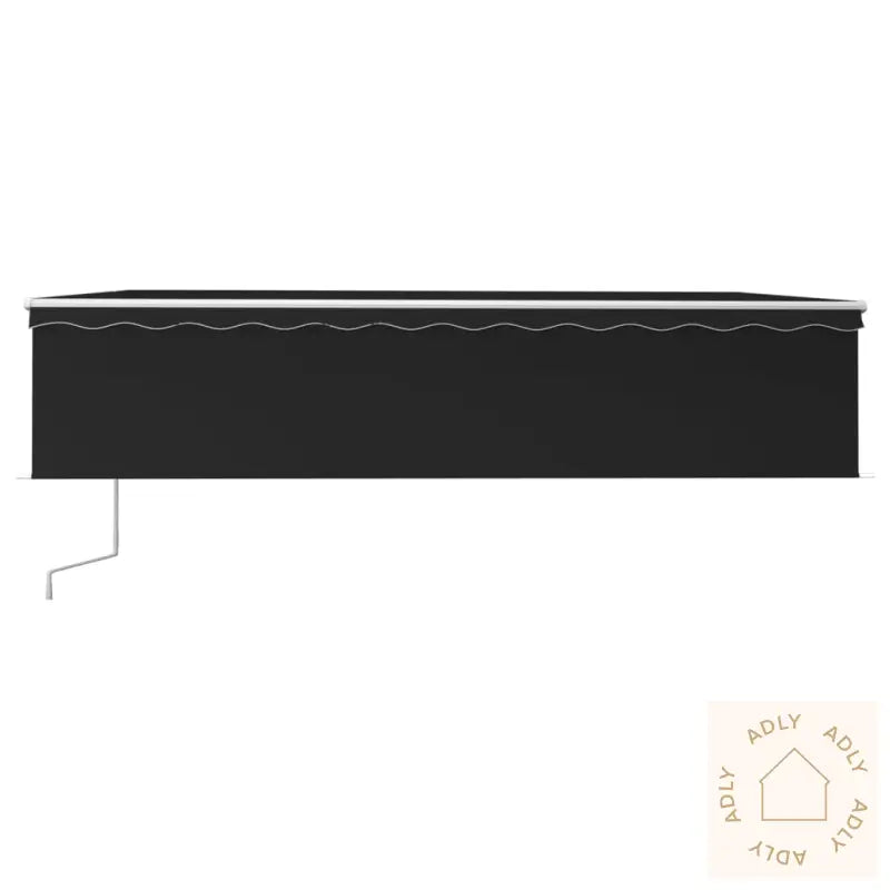 Automatisk Uttrekkbar Markise Med Rullegardin 6X3 M Antrasitt