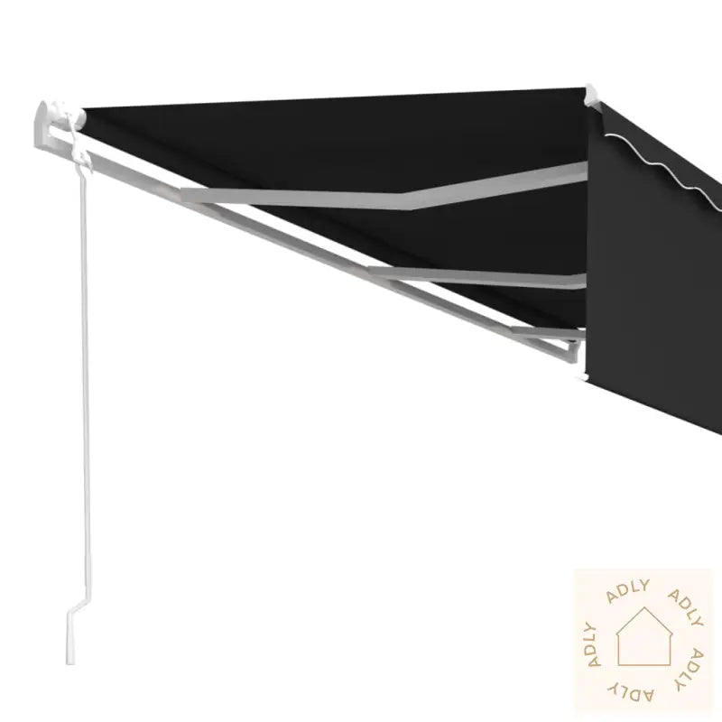 Automatisk Uttrekkbar Markise Med Rullegardin 6X3 M Antrasitt